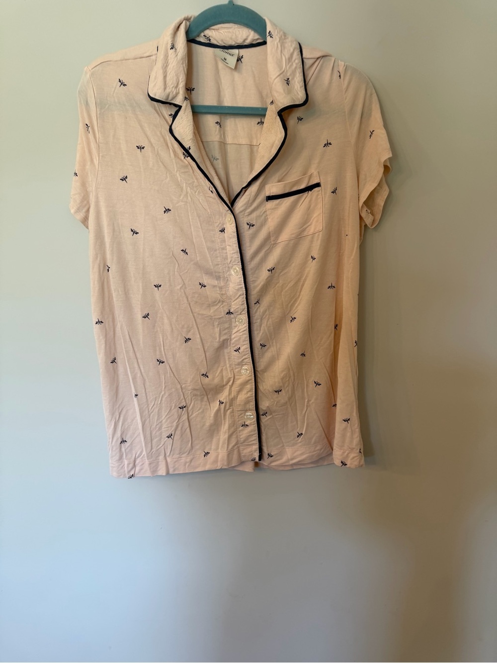 Soma dragonfly novelty print pajama top size medium